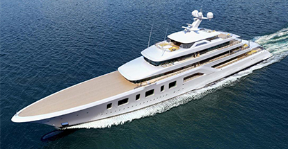 M/Y Aquarius, superyacht photographed at sea