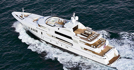 M/Y Bacarella, superyacht photographed at sea