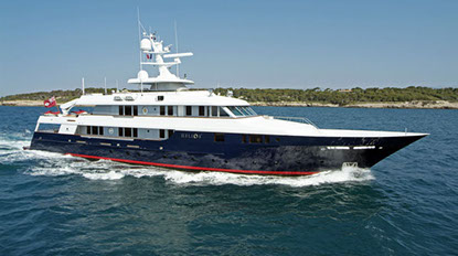 M/Y Helios 2, superyacht photographed at sea
