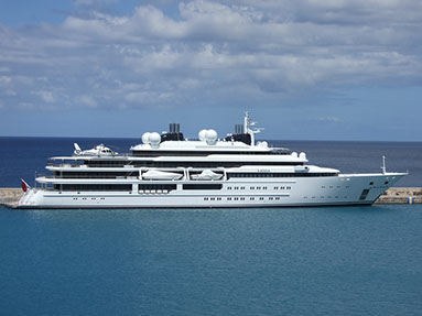 M/Y Katara, superyacht photographed at sea